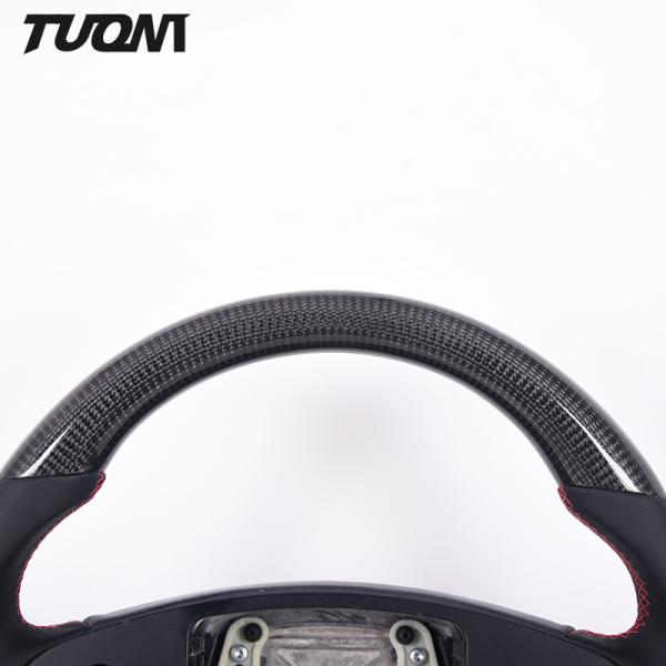 OEM Auto Part Suede Tesla Carbon Fiber Steering Wheel Customized Color