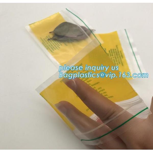 Factory custom color small red / pink / green / yellow / blue resealable K bag decorations, bagplastics, bageas