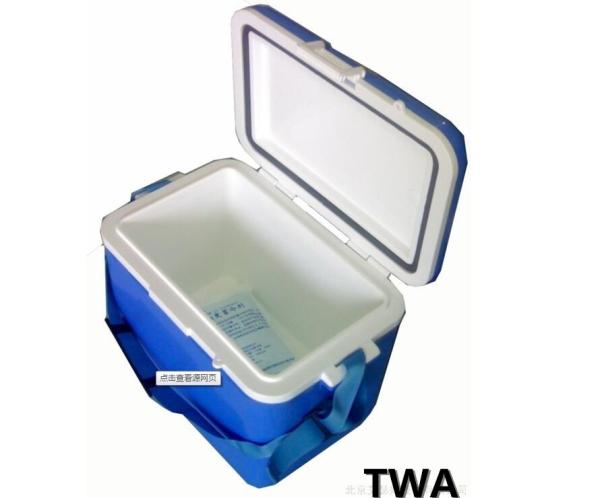 White Top And Blue Ice Cooler Box Durable , Strong Load Bearing Capacity Plastic Cooler Box