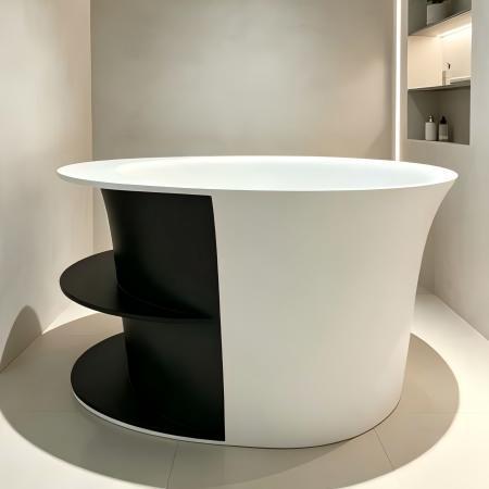 Homogeneous Compact Soaker Freestanding Tub Soaking Anti Mold