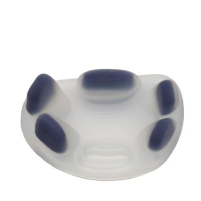 Cabeça de massagem do templo de silicone