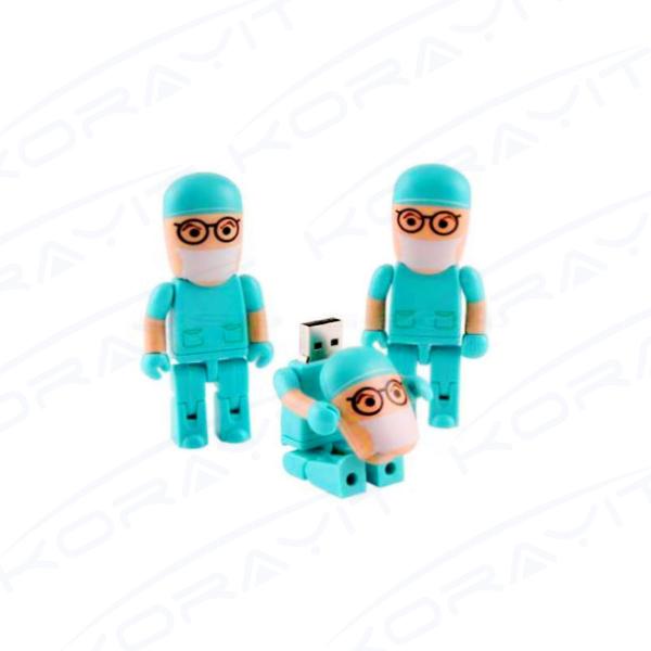 Doctor Plastic USB Flash Drive, Hospital Promotion Doctor Memory Stick Custom Gifts