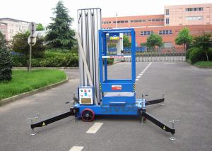 Aluminium Alloy Single Mast Lift Hydraulic Elevating Platform With 10 M Working