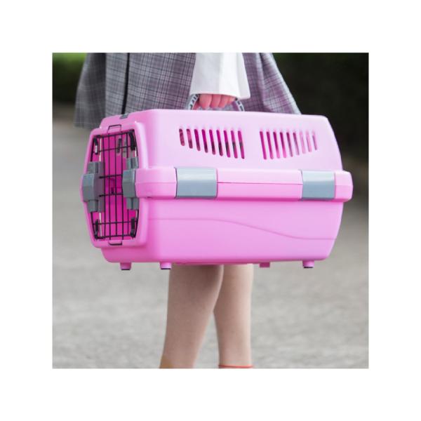 Конура клетей несущей перемещения любимца сплошного цвета пластиковая для котов и собак