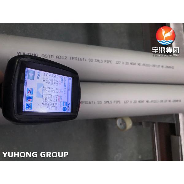 ASTM A312 316Ti Thick Wall Stainless Steel Pipe Strong Corrosion Resistance