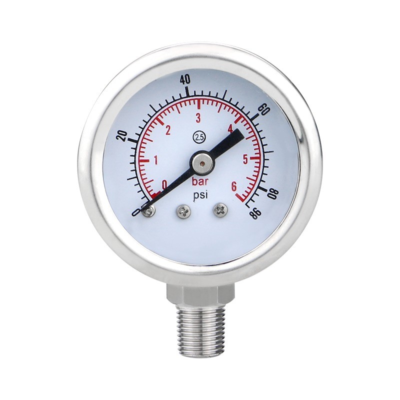 Small Mini Pressure Gauge 0.25-40mpa M10*1 Threaded Connection for Hydraulic Gas Control