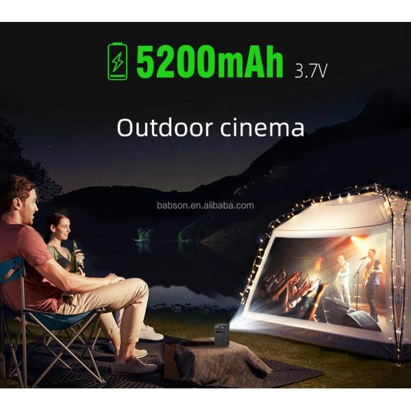 Android Smart Mini Portable Projector DLP LED Full HD 1080P 4K 3D Video Projecteur for Home Outdoor 2K Resolution Bag Accessory