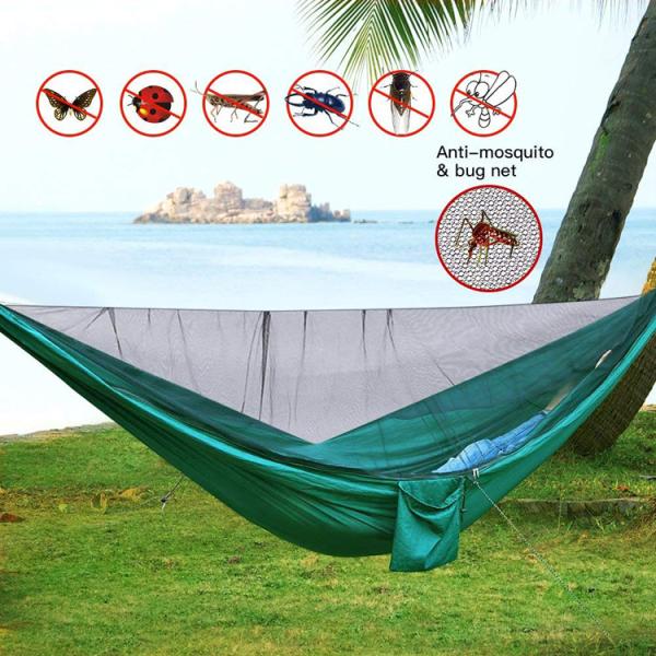 OEM Logo L260cm Portable Camping Hammock for Garden