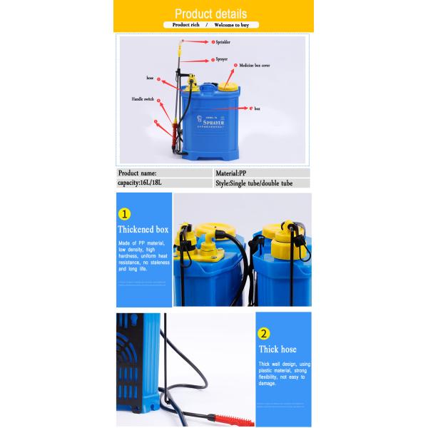 Knapsack pesticide agricultural agriculture hand electric powered operated machine sprayer