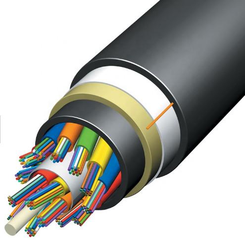 Cabo de fibra ótica do único modo do núcleo do fio 12 de ADSS G657A1 Aramid