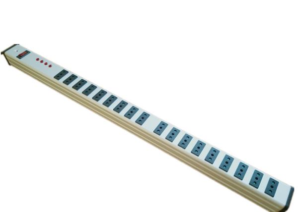 Italy 18 Way Industrial European Power Strip Heavy Duty With Surge Protection