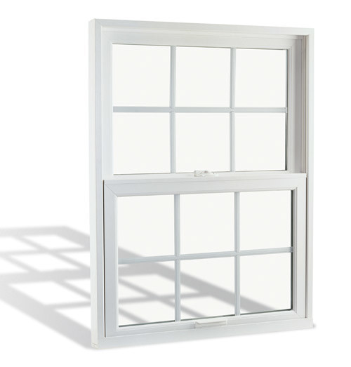 European Style Single Hung Window / Aluminum Push Up Down Sliding Sash Window