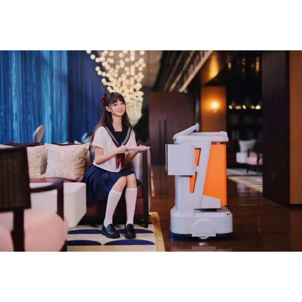 Робот доставки еды торгового центра нагрузки робота 30kg обслуживания промоутера умный