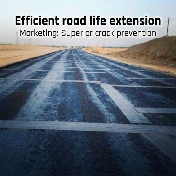 Heavy Duty Asphalt Crack Tape Waterproof Pavement Reinforcement Repair Material