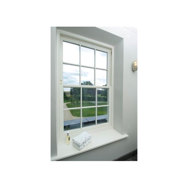 Aluminium Tempered Glass Sliding Sash Windows / Triple Glazed Commercial Grade Double Glazed Sash Windows