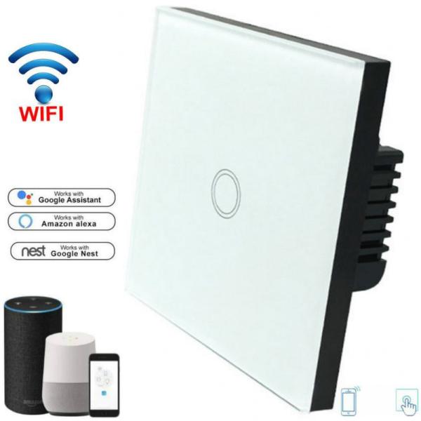 EU Standard Wifi Light Switch Wall Switch Wireless Smart Switch 220v APP Control with Alexa/google home 1/2/3 Gang