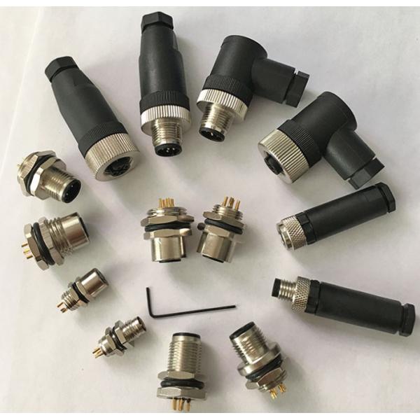 М12 штепсельная вилка мужчины аксессуаров 4П соединителя ДВР/датчика женской индустрии водоустойчивая