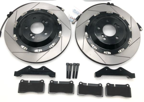 Jogos do freio do potenciômetro do carro 4 da parte traseira HT250 para o compasso de calibre Bell de flutuação completa 355*28mm dos carros