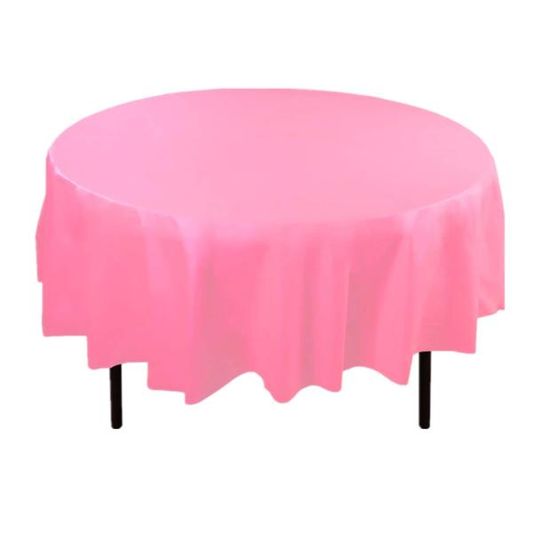 Eco-friendly Custom Printing Table Cover PEVA Plastic Round Table Cloth For Party