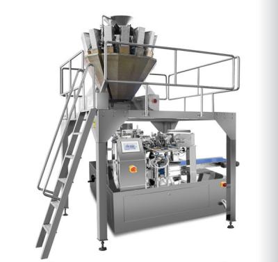 Full Automatic Rotary Pouch Packing Machine Doypack Zipper Bag Gummy Filling Machine