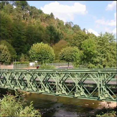 Prefabricated Steel Structure Bridge Customized Size Long Span Steel Frame Bridge