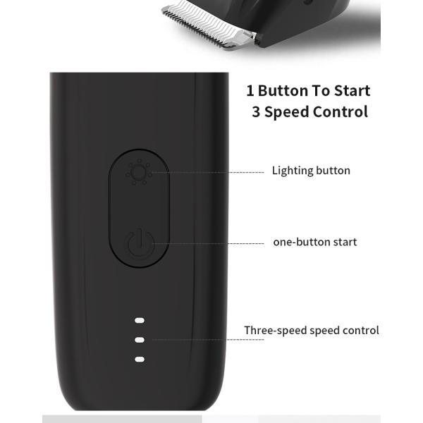 Waterproof Wet Dry Groin Hair Trimmer Body Shaver Groomer