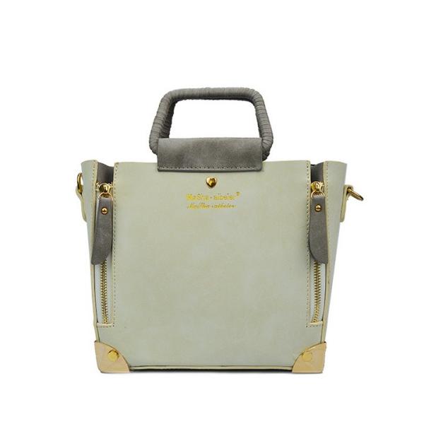 2016 new women's fashion spell color Korean Metal Boston handbag shoulder Messenger Bag