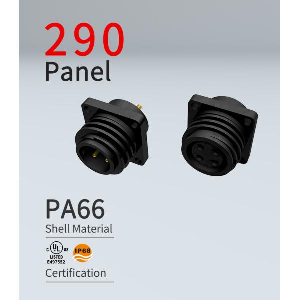UL HYFD аттестовал 300V соединитель держателя панели нейлона PA66 водоустойчивый