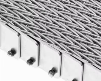 Heat Resistant 304 Mesh Herringbone Conveyor Belt For Food