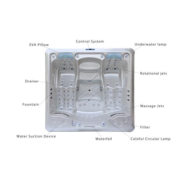 M-361D Акриловая гидромассажная ванна на открытом воздухе American Aristech Jacuzzi на 4 персоны