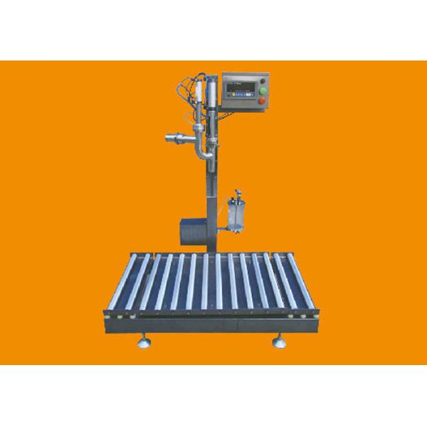 100W Weighing Filling Machine , Iron Semi Automatic Drum Filling Machine