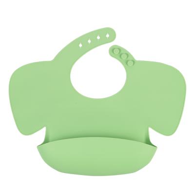 One Size Fits All Silicone Easy Clean Bibs With Catch All Pocket