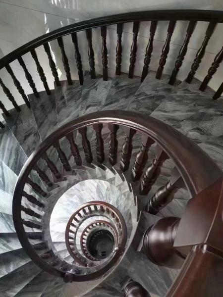 Italy White Gray Marble Natural For Feature Walls Staircase Flooring Applications
