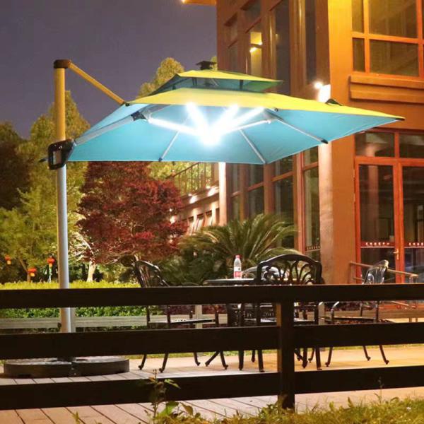 Outdoor Sunshade Parasol Aluminum Garden Cantilever Parasol Patio Big Roma Umbrella for Hospital Relaxation Area