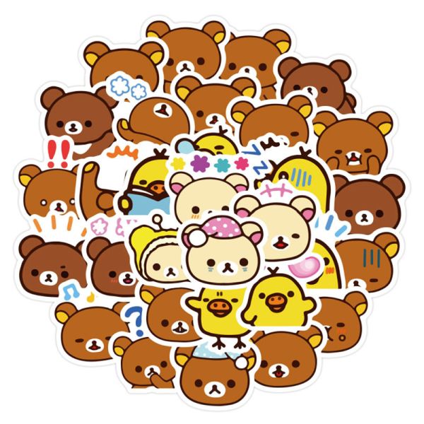 Decorative Scrapbook Stickers And Embellishments Cute Bear Shape Cut Stickers