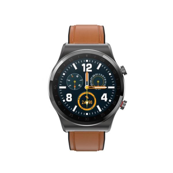 Long mouvement de réserve Smartwatch, bracelet en cuir des affaires 160X128 1,3 Smart Watch de pouce