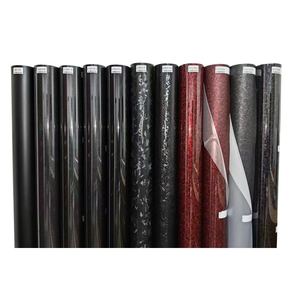 DECORATION WRAPPING FILM PET FORGED CARBON FIBER PURPLE