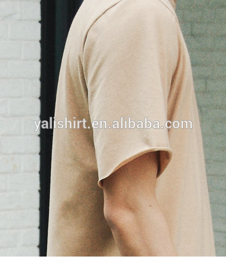 Fashion Plain Premium T Shirts Raw Hem Essential