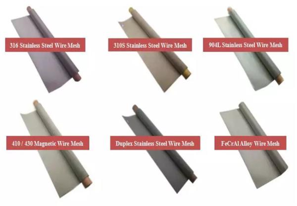 Stainless Steel Woven Wire Mesh 0.914m Width Square Aperture Roll