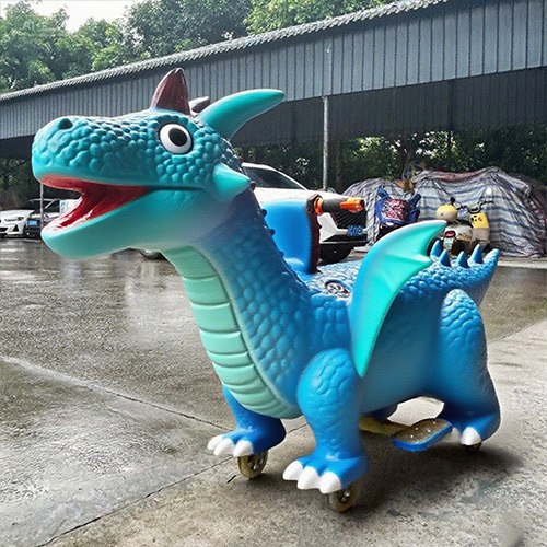 Kids Ride On Animatronic Dinosaur  Riding Scooter Walking Animal Ride