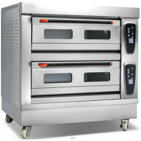 2 Deck 4 Pan Baker Electric Oven Commercial Electric Bread Oven Frees Tanding