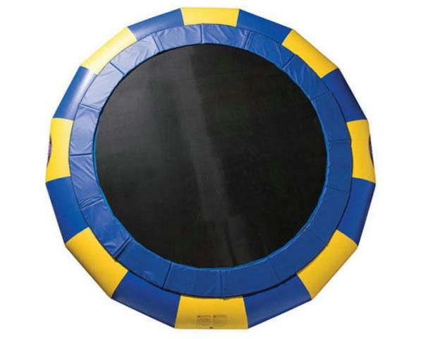 Yellow Inflatable Water Park Toys / Outdoor Inflatable Water Trampoline 5.2*5.2*0.9M