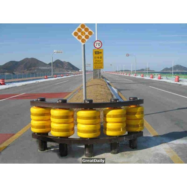 345 мм диаметром дорожный роликовый барьер для легкой установки и обслуживания
