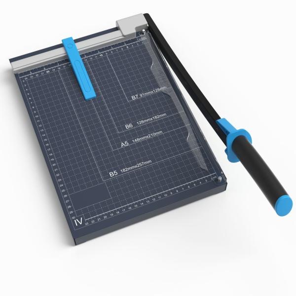 Trancheuse en plastique de papier de guillotine de pouce de l'embase 10x12 d'ABS