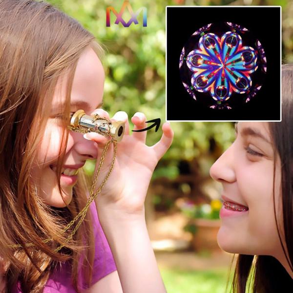 Ожерелье калейдоскопа мини женщин выгравированное привесное