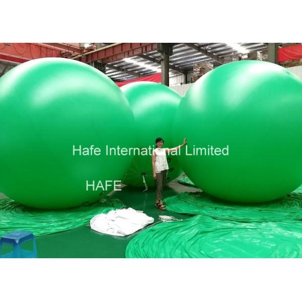 350CM Helium Balloon Lights , Inflatable Outdoor Led Helium Balloons Green Color