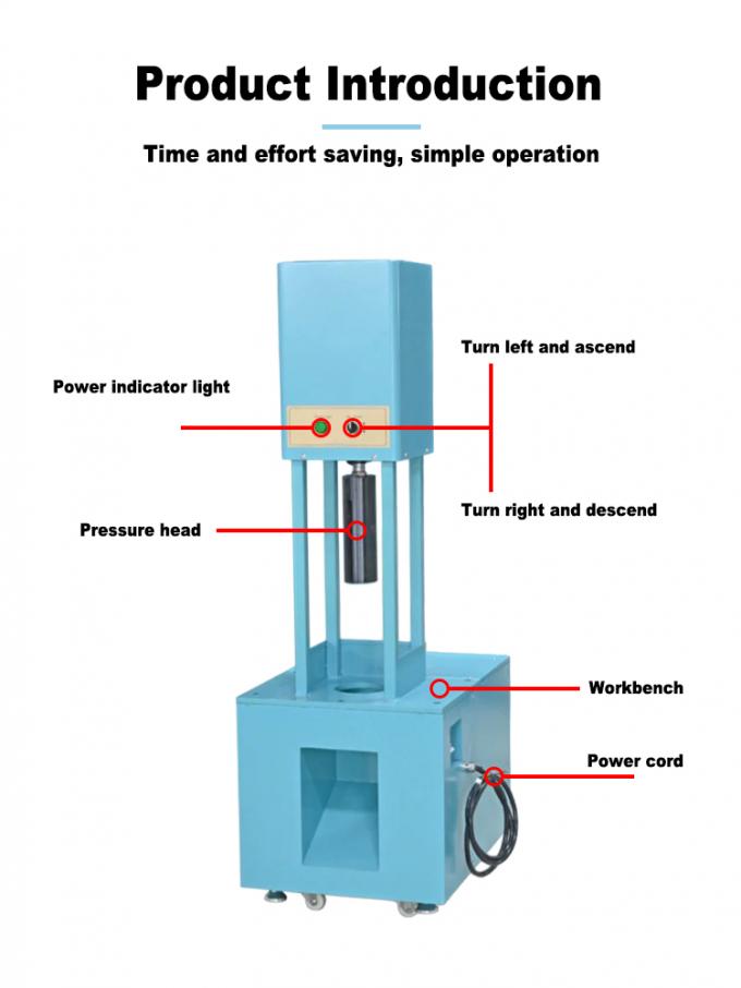 M.PO.0004 Industrial Vertical Powder Compacting Machine 550W 380V Jewelry Gypsum Powder Pressure Press