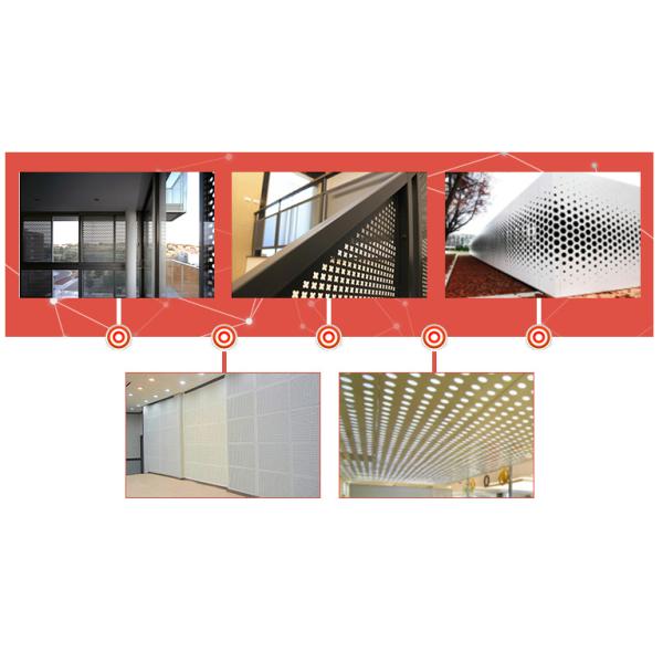 1.6mm Aluminum Punching Hotel Perforated Metal Mesh