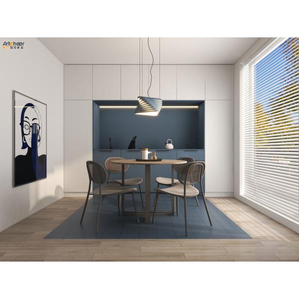 Специальный дизайн роскошные белые ПВХ модульные кухонные шкафы с твердой поверхностью столешницы