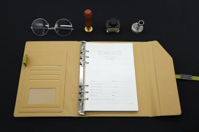 142 X 208mm Ring Binder Organizer Lined Printing Throughout With Long Snap Fastener